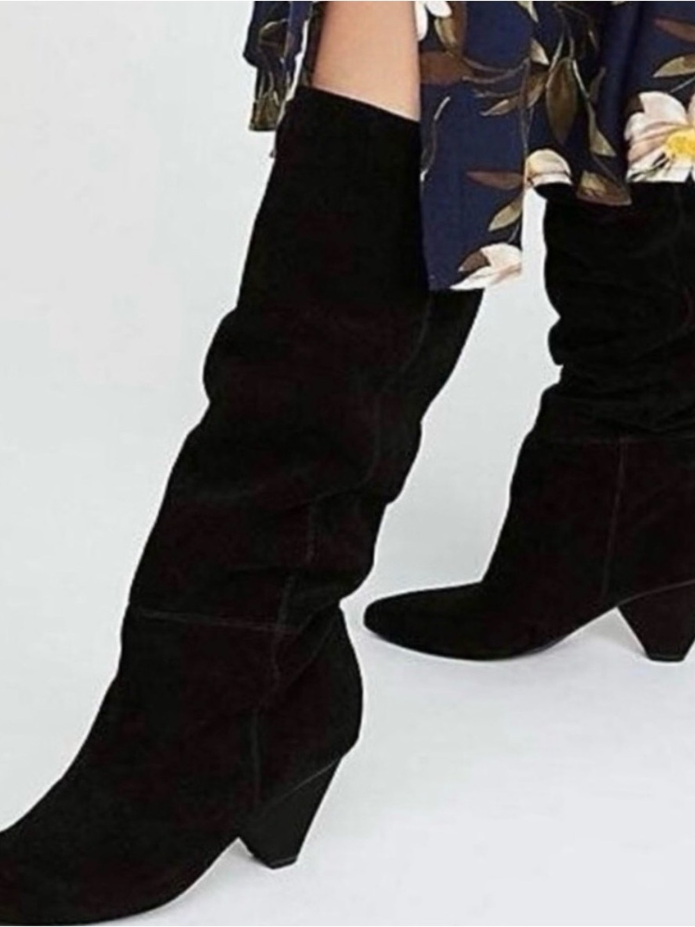 Jeffrey Campbell Senita Over the Knee Suede Boots